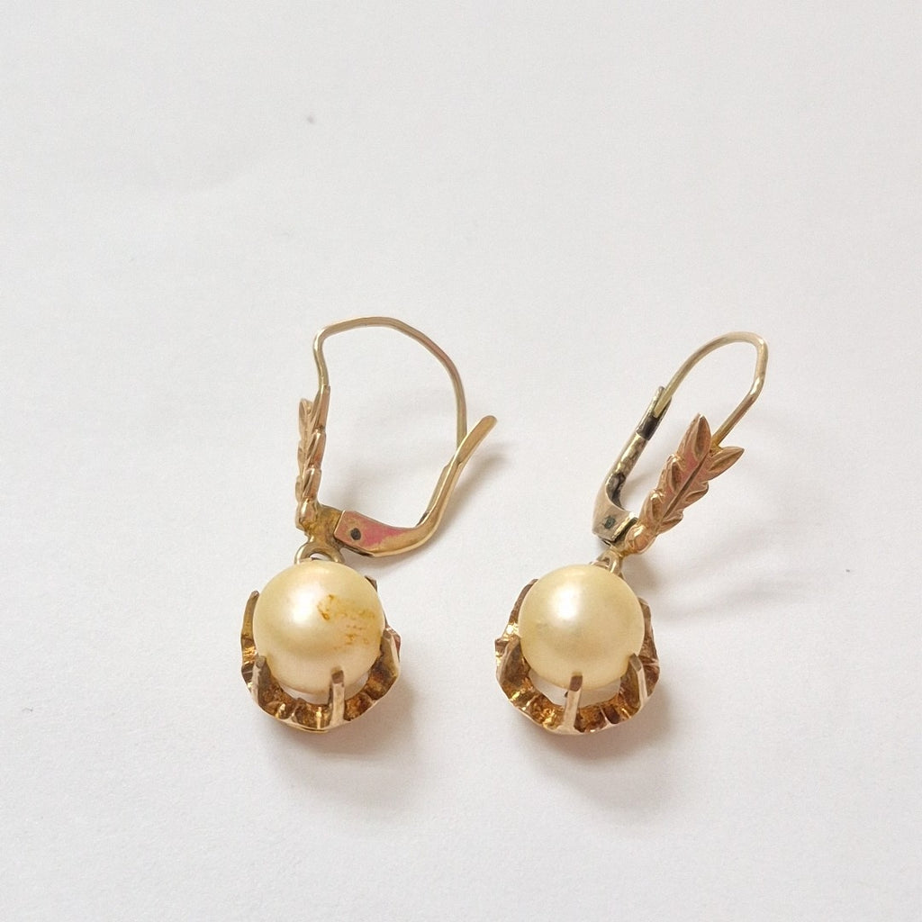 ARETES PAR ORO 14 K 3.2 GRMS (SEMINUEVO)