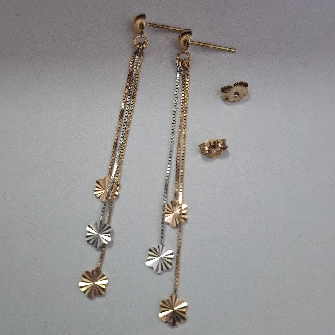 BROQUELES PAR ORO 14 K 2,80 GRMS (SEMINUEVO)