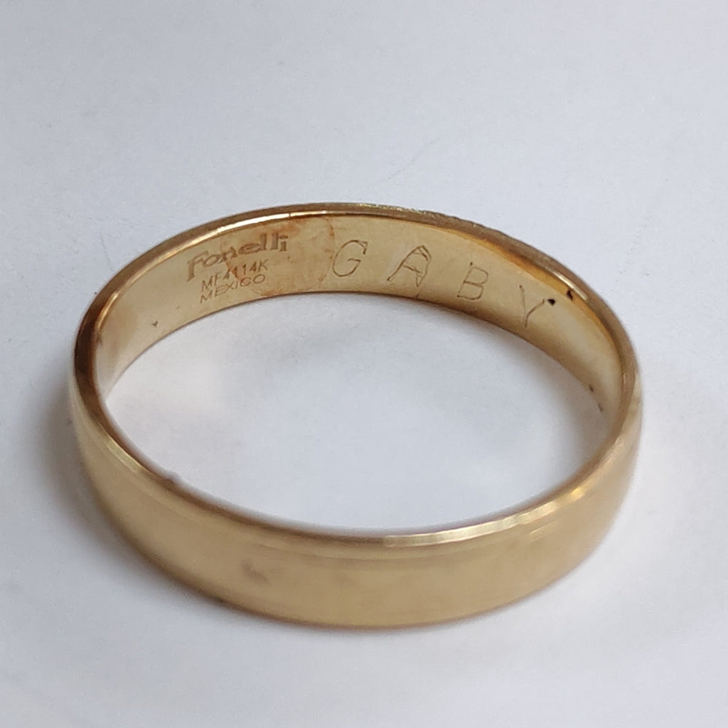ARGOLLA ORO 14 K 2.4 GRMS (SEMINUEVO)