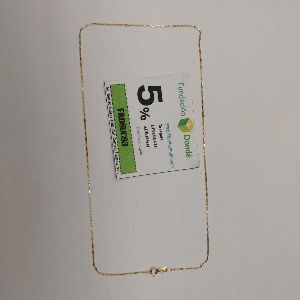 CADENA ORO 14 K 1.3 GRMS (SEMINUEVO)