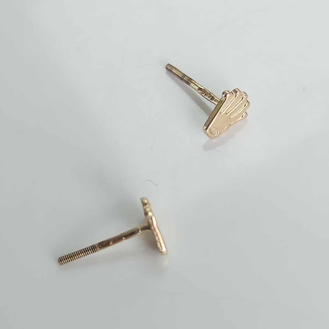 BROQUELES PAR ORO 14 K 0.7 GRMS (SEMINUEVO)
