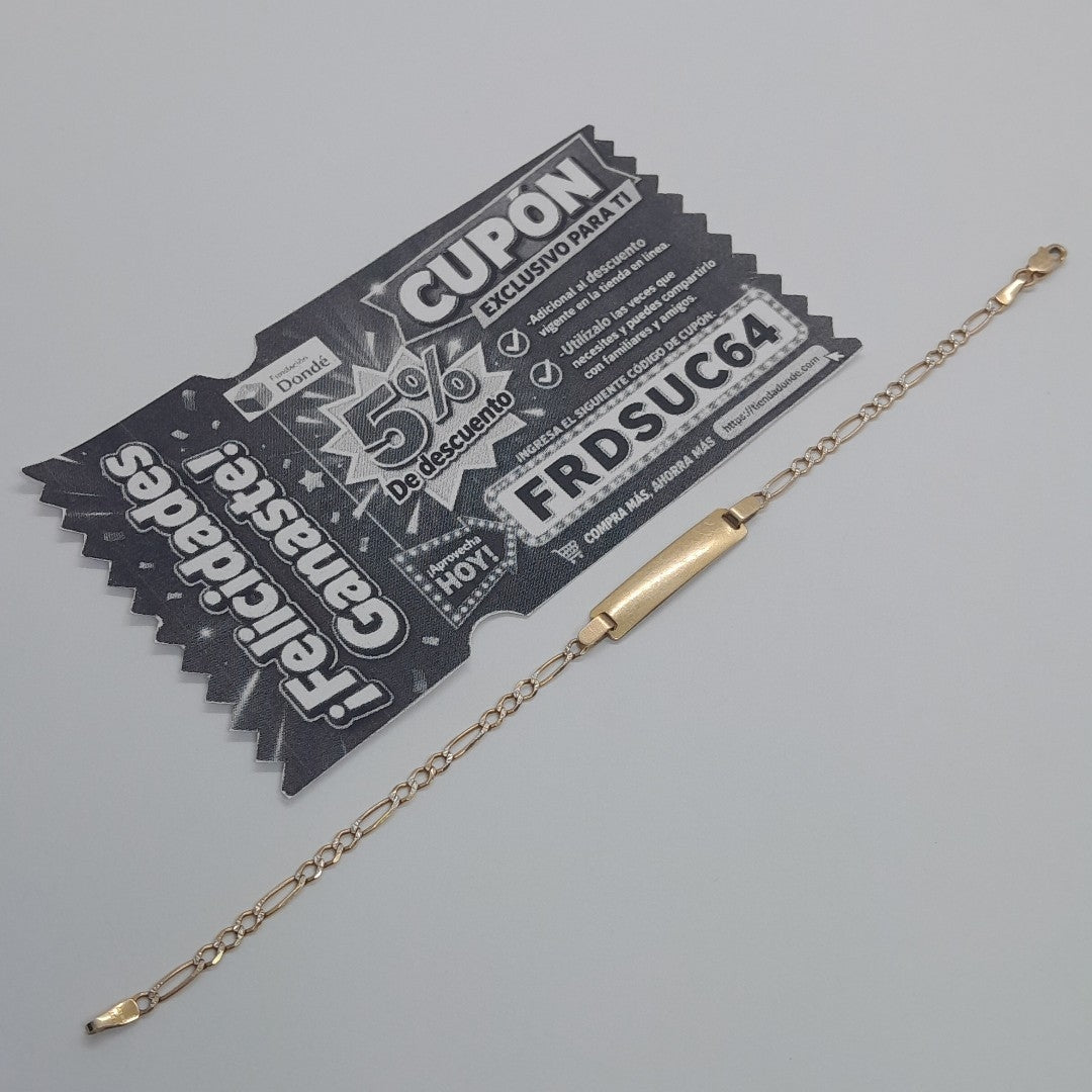 ESCLAVA ORO 14 K 2.8 GRMS (SEMINUEVO)