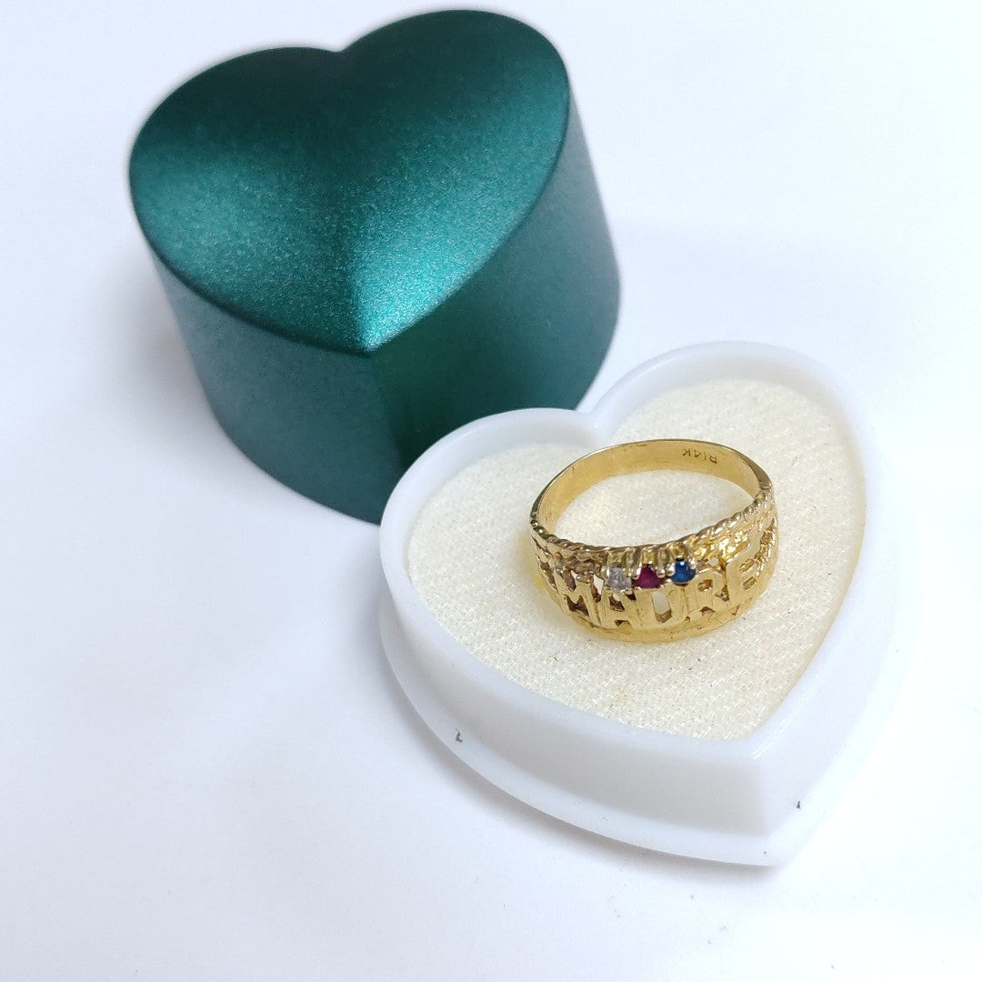 ANILLO ORO 14 K 3.4 GRMS (SEMINUEVO)