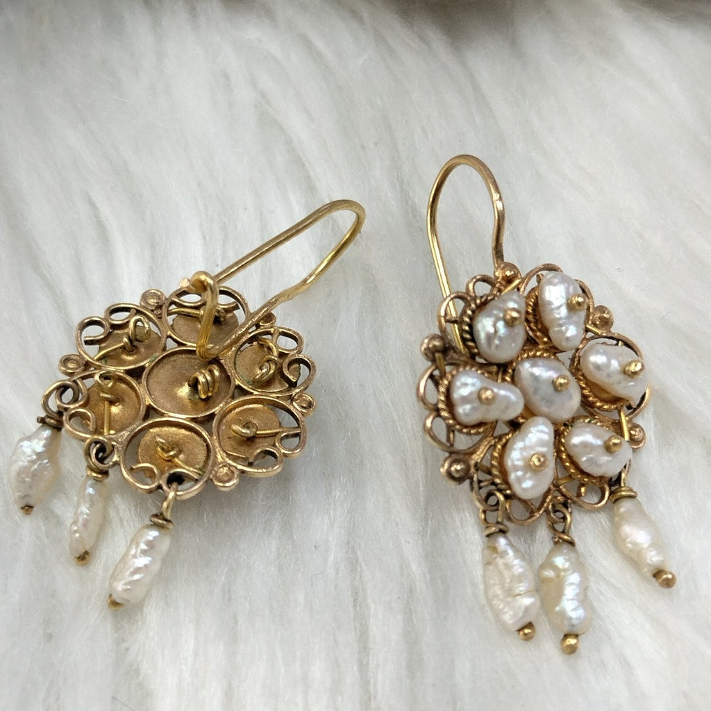 ARETES PAR ORO 8 K 5.8 GRMS (SEMINUEVO)