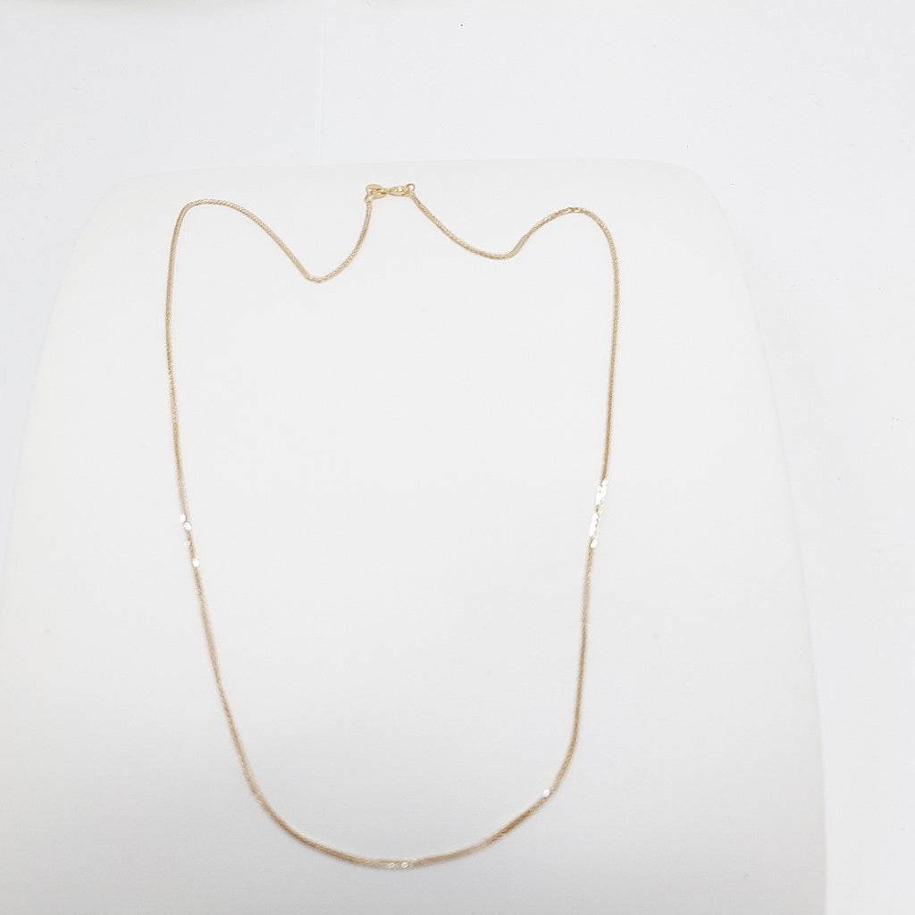 CADENA ORO, RODIADO 14 K 2.3 GRMS (SEMINUEVO)