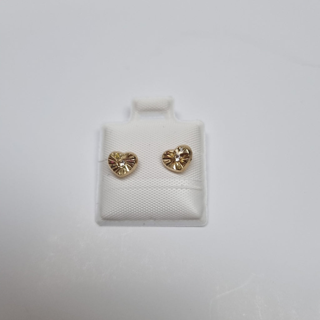 BROQUELES BROQUEL FIG CORAZON C CIRCONIA 14K 0.2603 GR (NUEVO)