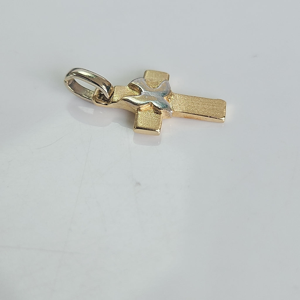 CRUZ ORO,ORO BLANCO 14 K 1,90 GRMS (SEMINUEVO)