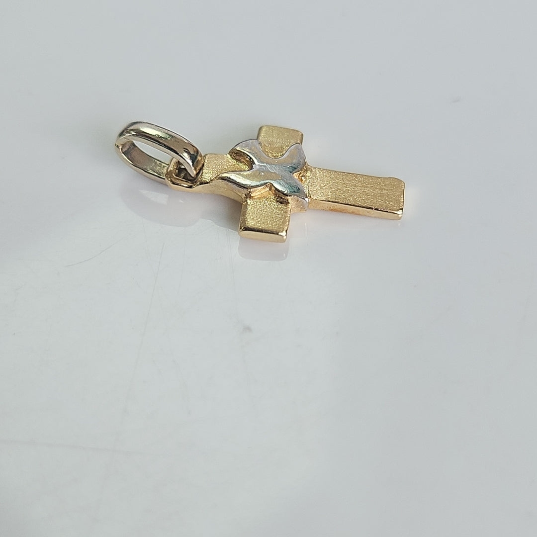 CRUZ ORO,ORO BLANCO 14 K 1,90 GRMS (SEMINUEVO)