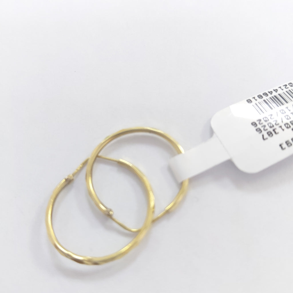 ARRACADAS PAR ORO 18 K 1.3 GRMS (SEMINUEVO)