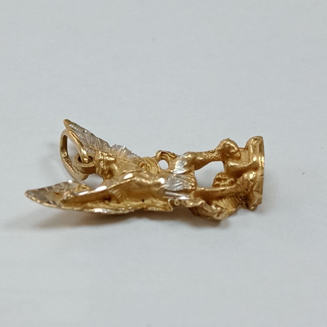 DIJE ORO, RODIADO 14 K 3.2 GRMS (SEMINUEVO)