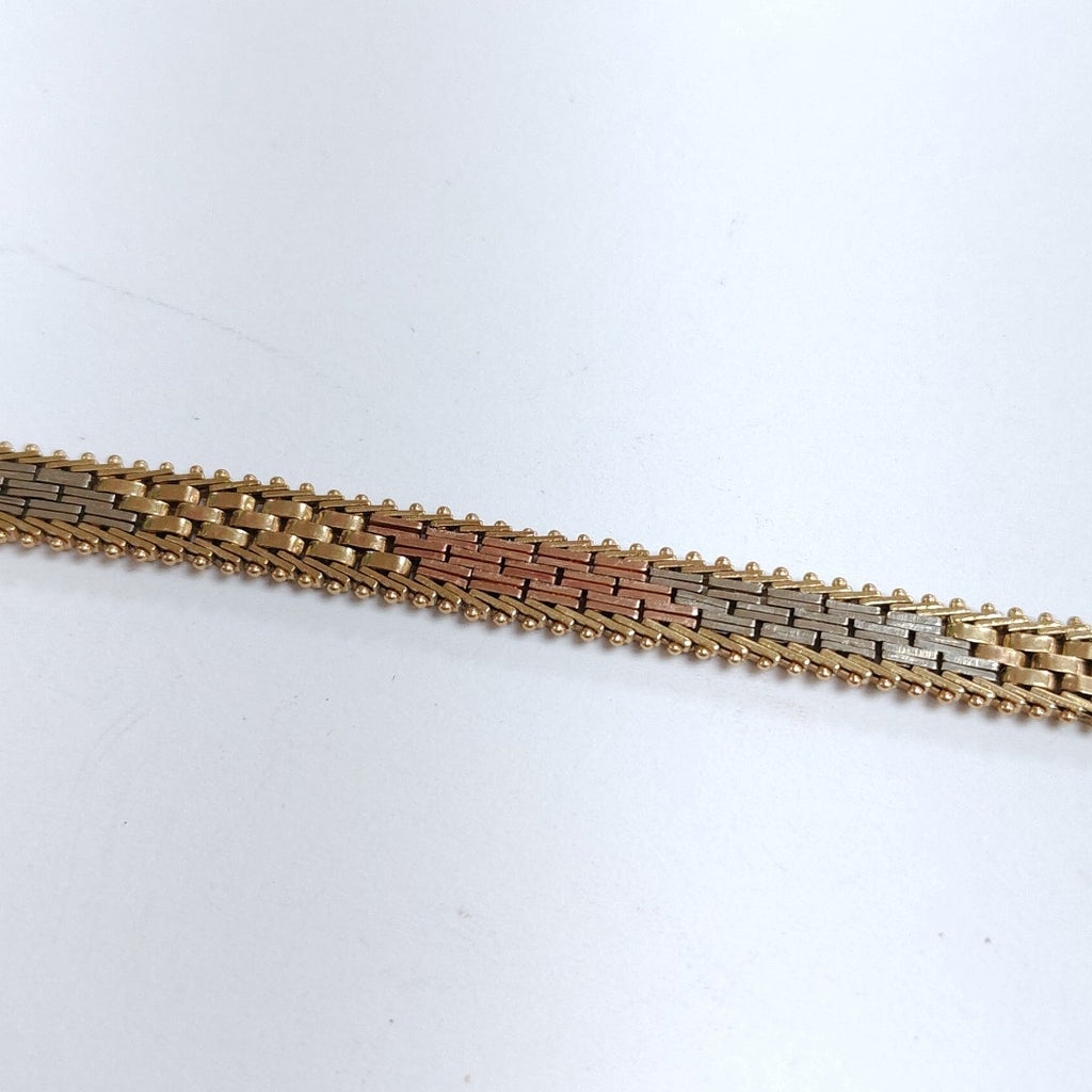 PULSERA ORO COMBINADO 10 K 12,00 GRMS (SEMINUEVO)