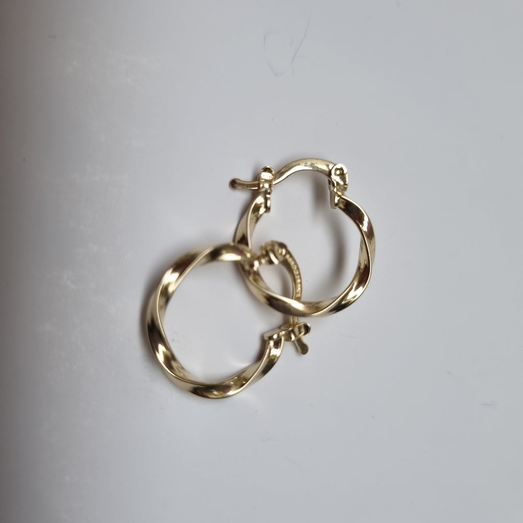 ARETES ARRACADAS TORZAL 14K 1.2 GR (NUEVO)