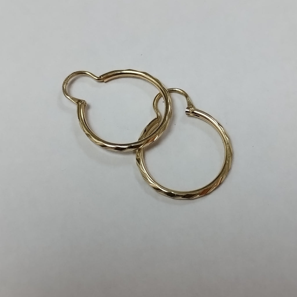 ARRACADAS PAR ORO 14 K 0.7 GRMS (SEMINUEVO)