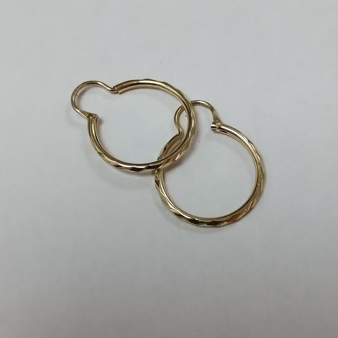 ARRACADAS PAR ORO 14 K 0.7 GRMS (SEMINUEVO)