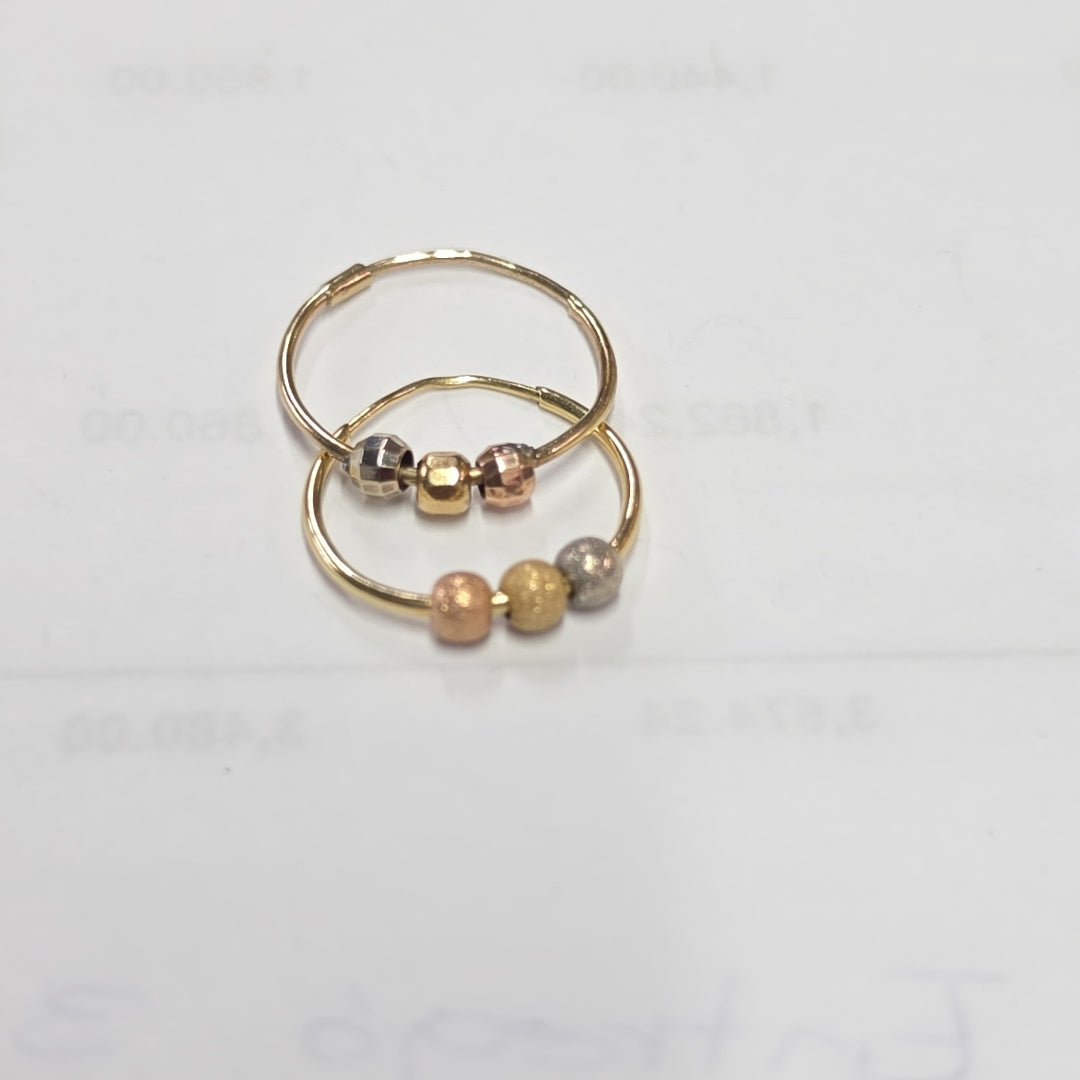 ARRACADAS PAR ORO 10 K 0.8 GRMS (SEMINUEVO)