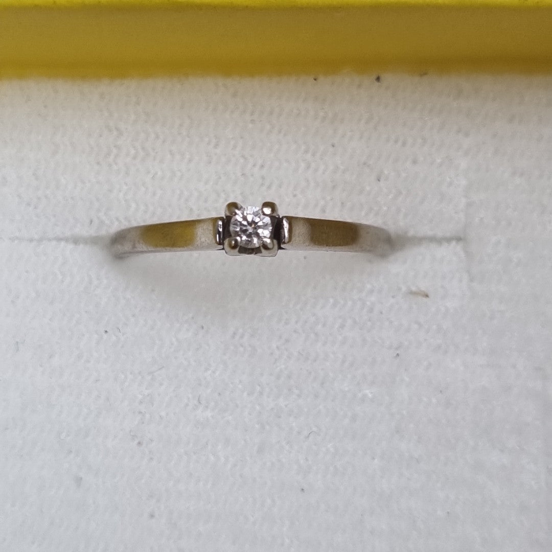 ANILLITO ORO,ORO BLANCO 14 K 1,40 GRMS (SEMINUEVO)