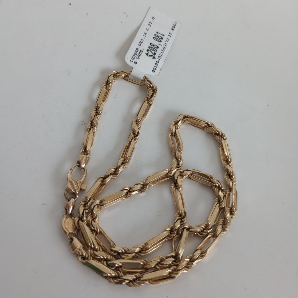 CADENA ORO 14 K 27,80 GRMS (SEMINUEVO)