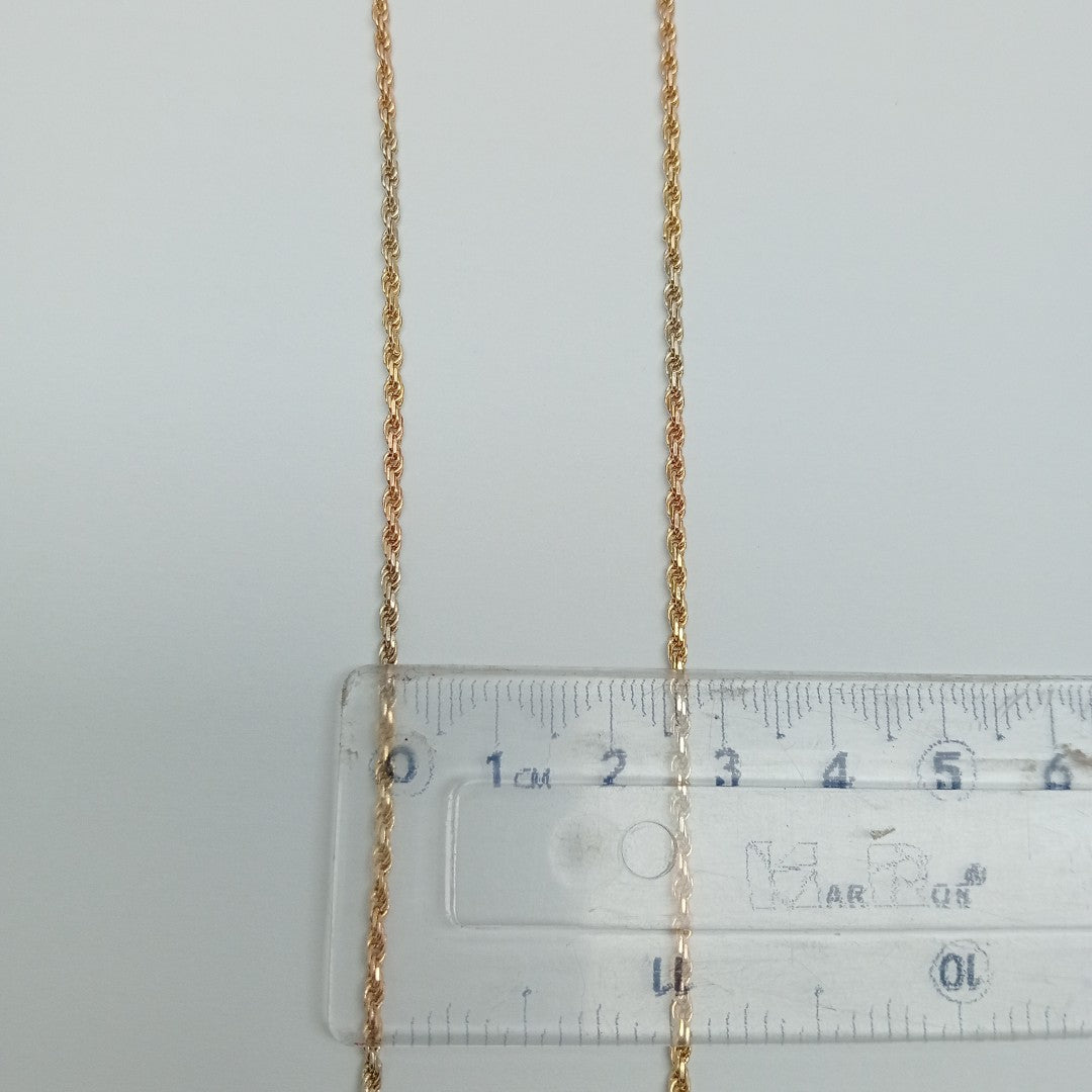 CADENA ORO COMBINADO 14 K 8,40 GRMS (SEMINUEVO)
