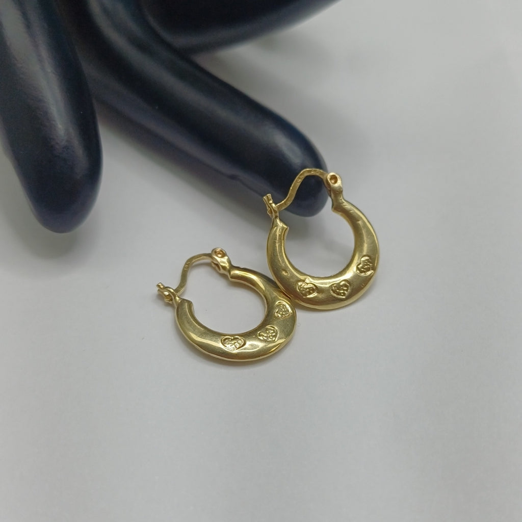 ARRACADAS PAR ORO 14 K 1.1 GRMS (SEMINUEVO)