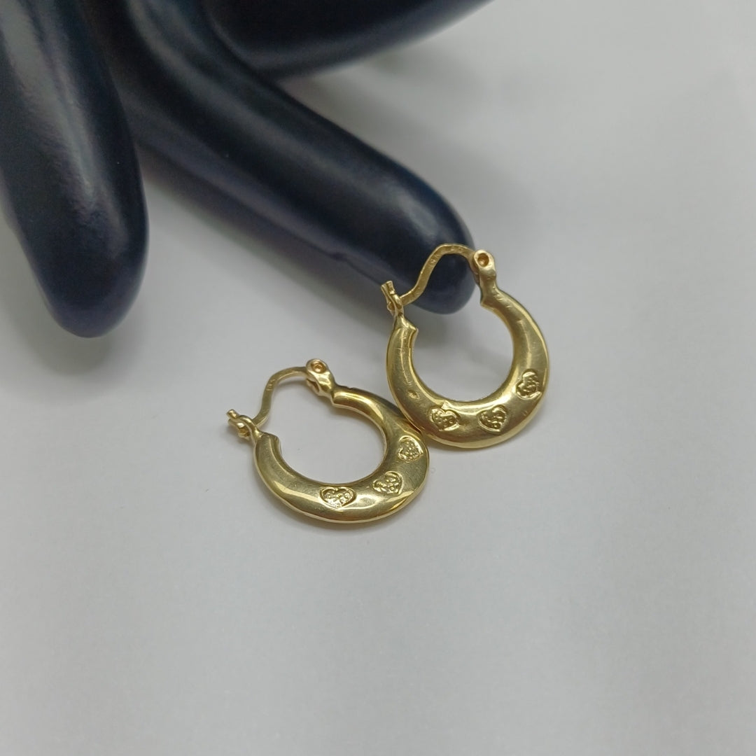 ARRACADAS PAR ORO 14 K 1.1 GRMS (SEMINUEVO)