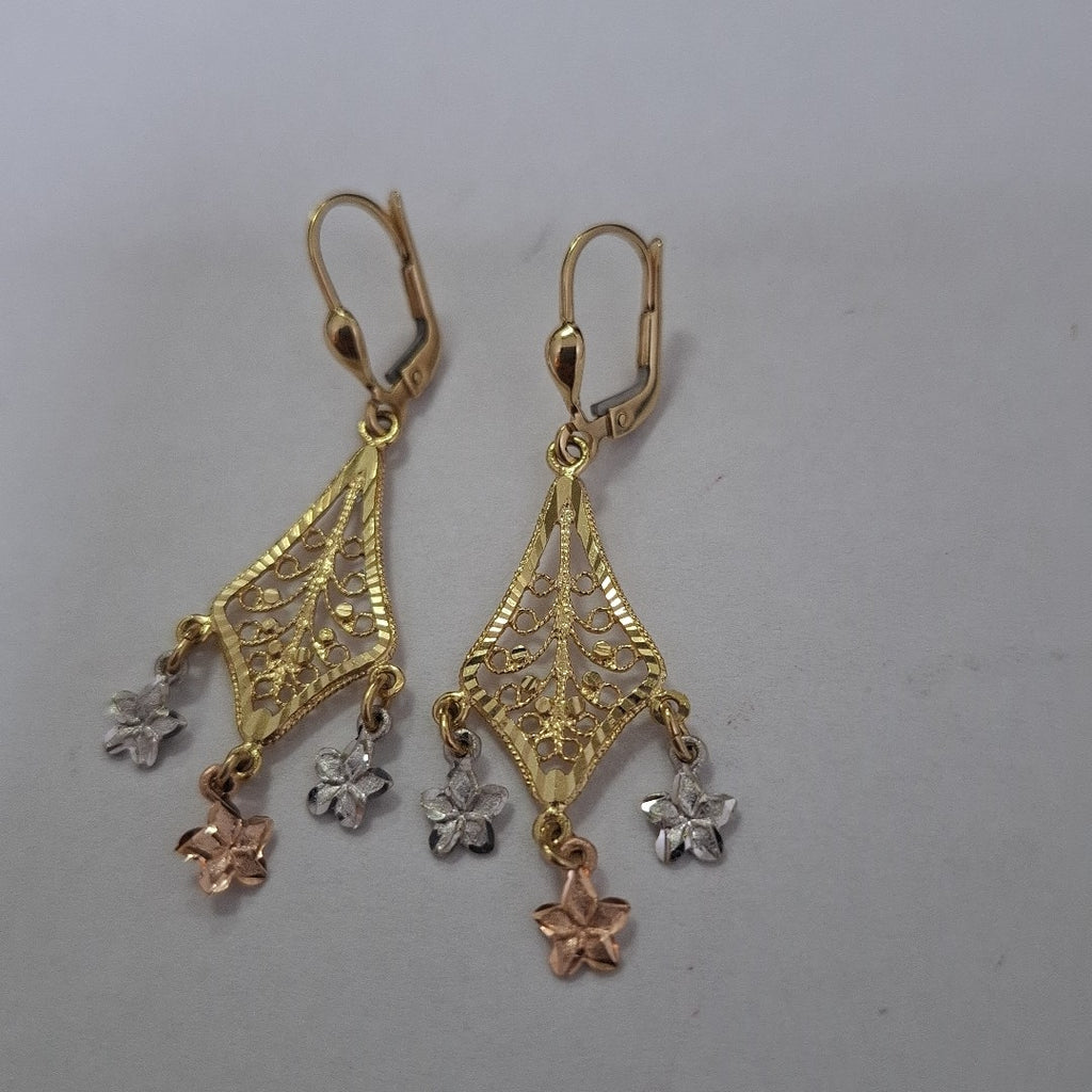 ARETES PAR ORO 14 K 3,20 GRMS (SEMINUEVO)