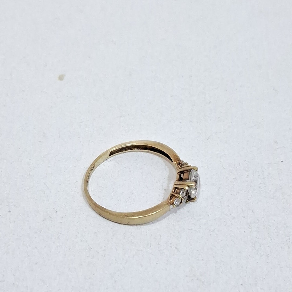 ANILLITO,SOLITARIO ORO 10 K 1,60 GRMS (SEMINUEVO)