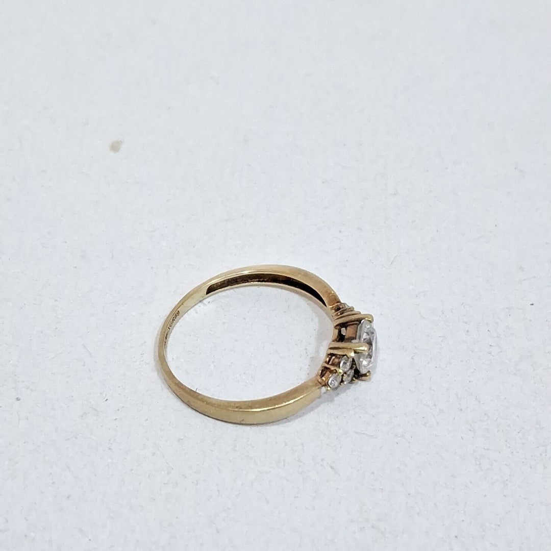 ANILLITO,SOLITARIO ORO 10 K 1,60 GRMS (SEMINUEVO)