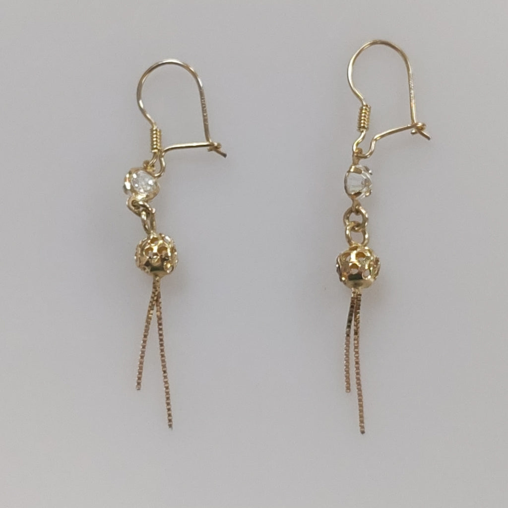 ARETES PAR ORO 10 K 1,20 GRMS (SEMINUEVO)