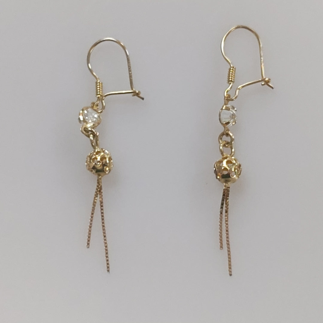 ARETES PAR ORO 10 K 1,20 GRMS (SEMINUEVO)