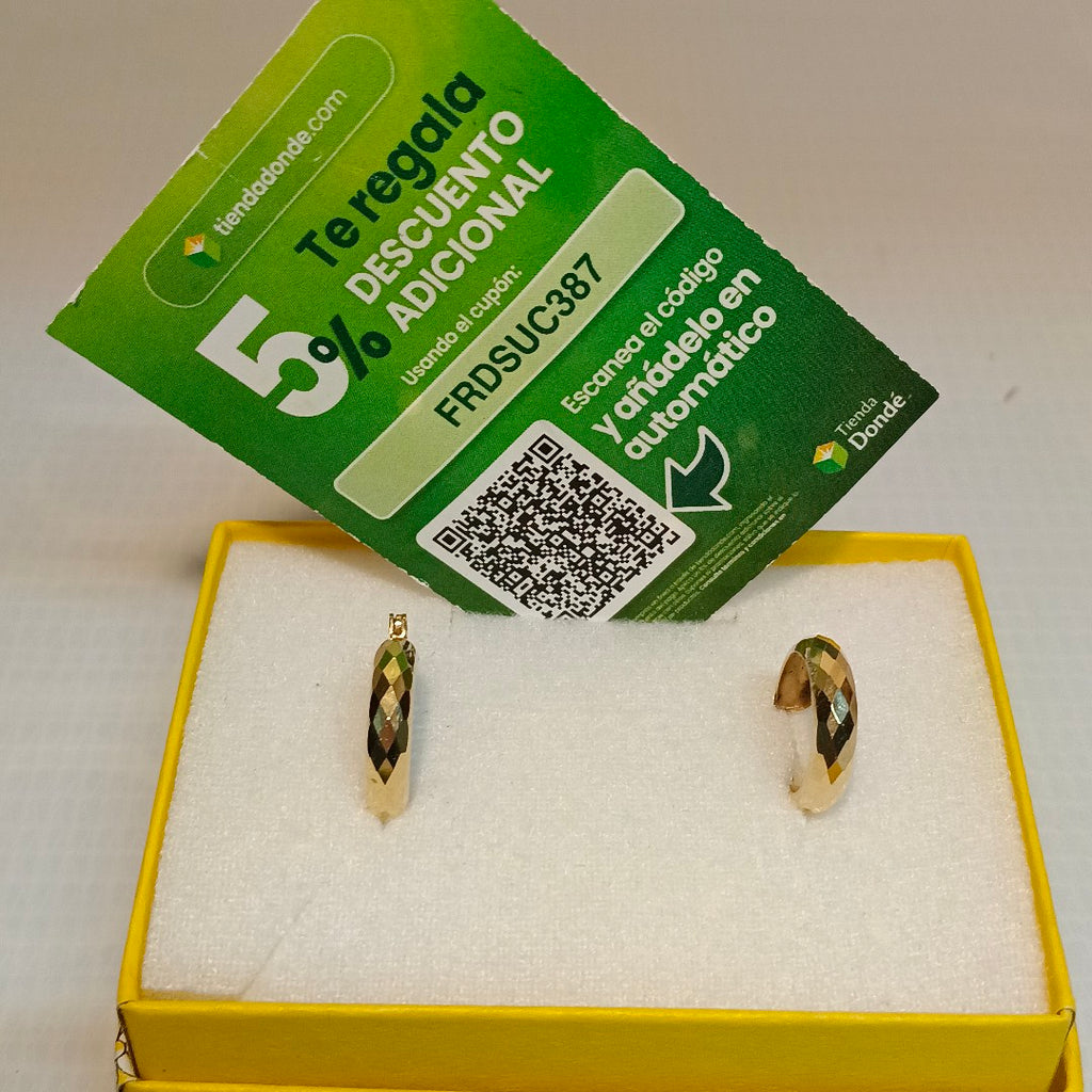 ARRACADAS PAR ORO 10 K 1,40 GRMS (SEMINUEVO)