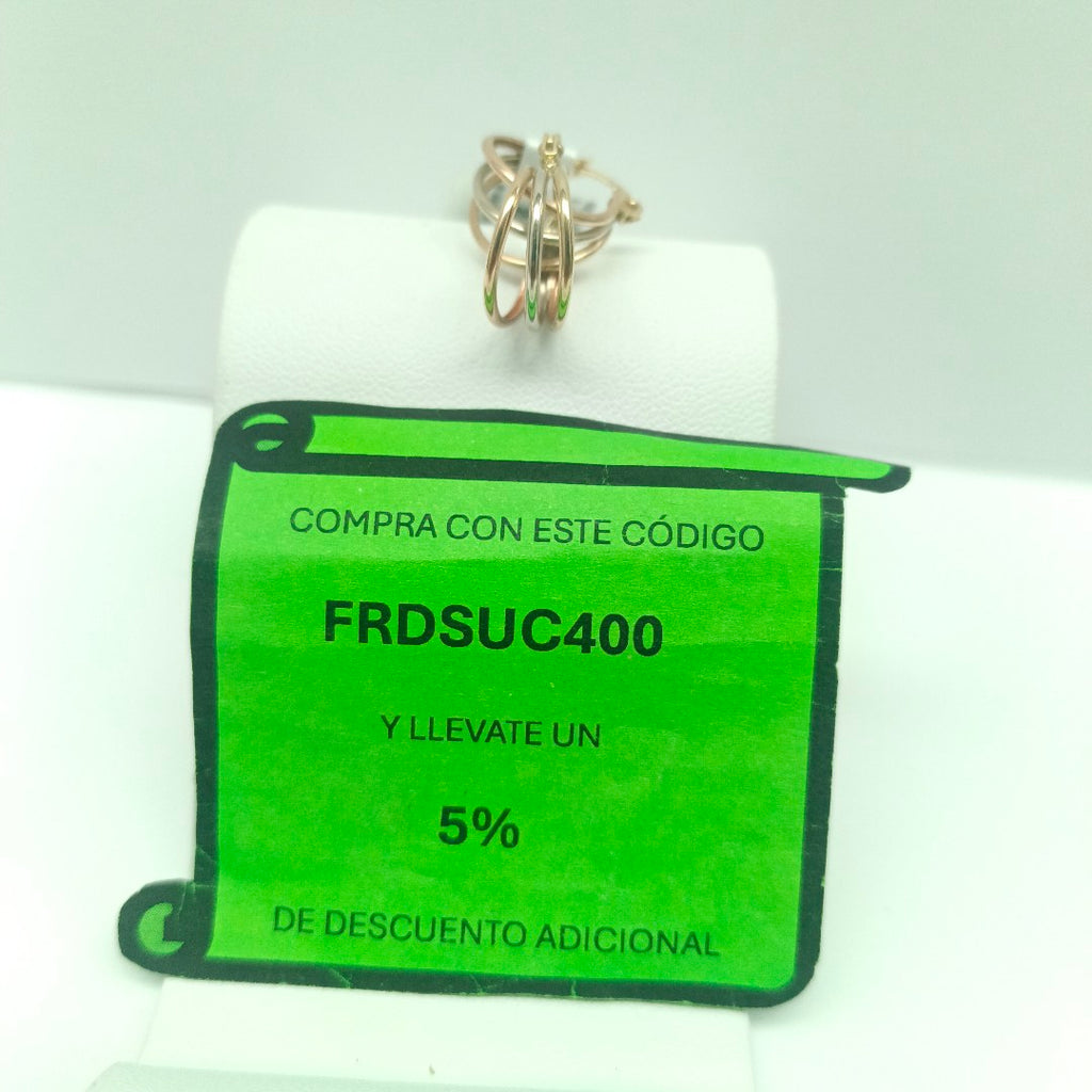 ARETES PAR ORO 10 K 1.6 GRMS (SEMINUEVO)