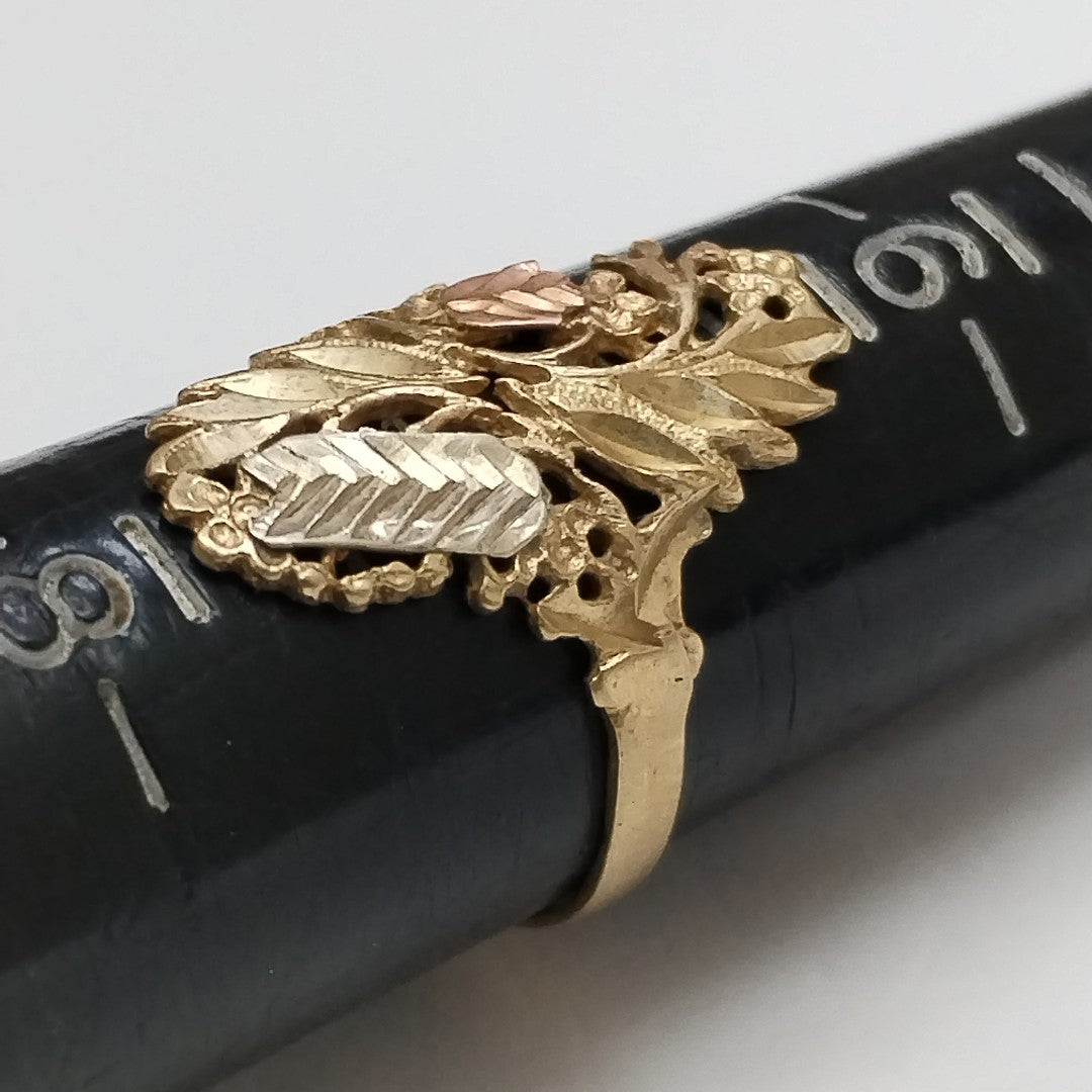 ANILLITO ORO COMBINADO 10 K 2,30 GRMS (SEMINUEVO)