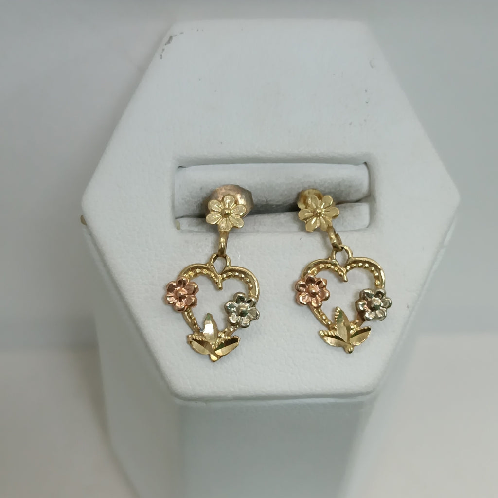 BROQUELES PAR ORO 14 K 1,60 GRMS (SEMINUEVO)