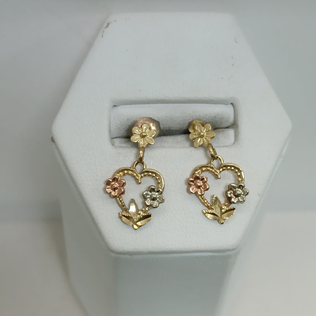 BROQUELES PAR ORO 14 K 1,60 GRMS (SEMINUEVO)