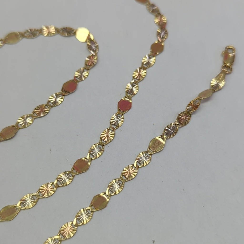 CADENA ORO COMBINADO 14 K 6,50 GRMS (SEMINUEVO)