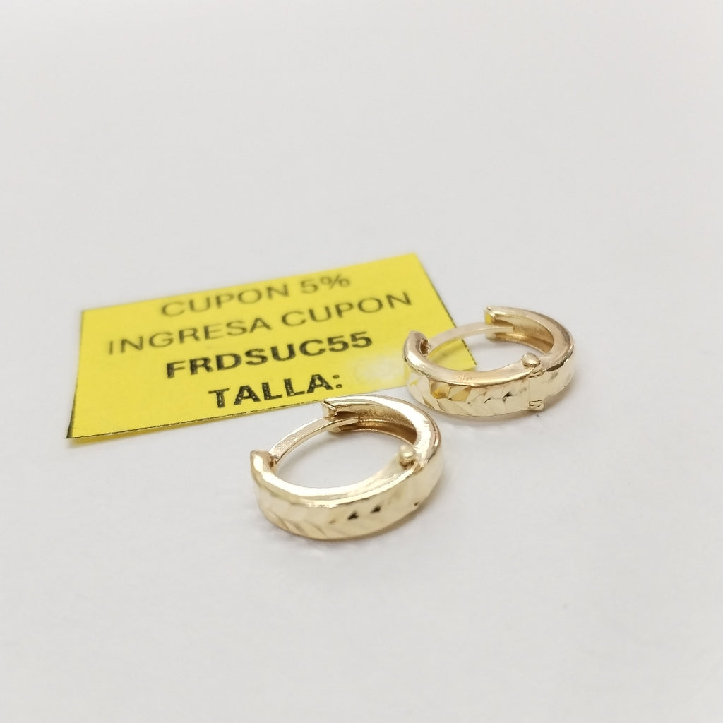 ARRACADAS PAR ORO 14 K 1.2 GRMS (SEMINUEVO)