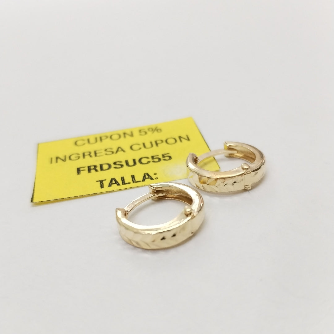 ARRACADAS PAR ORO 14 K 1.2 GRMS (SEMINUEVO)