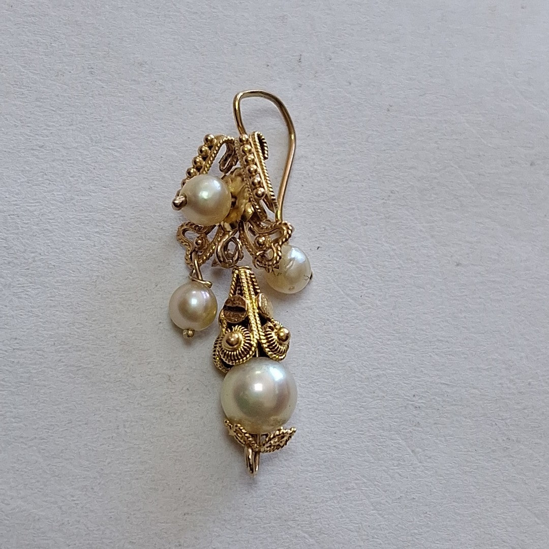 ARETES PAR ORO 10 K 4,20 GRMS (SEMINUEVO)