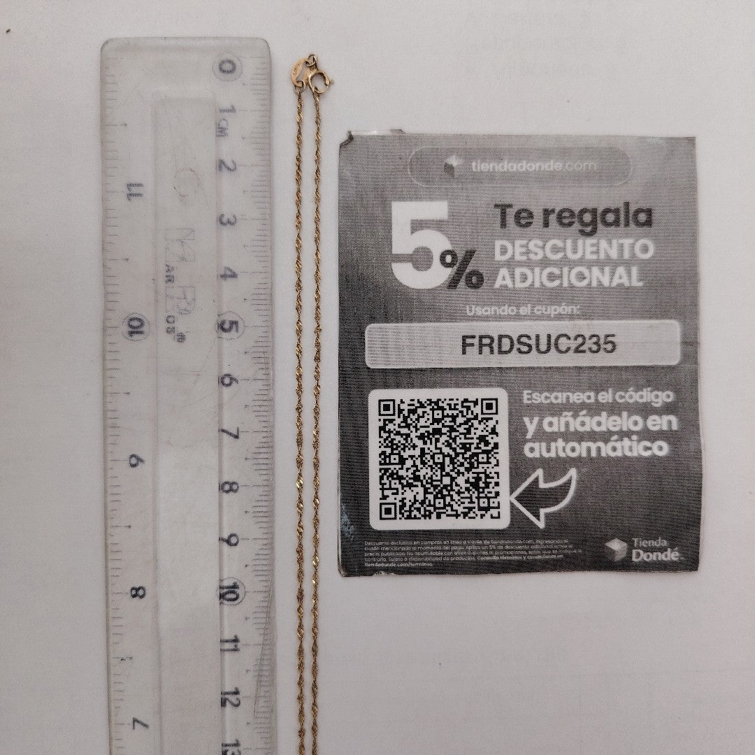 CADENA ORO 10 K 0,80 GRMS (SEMINUEVO)