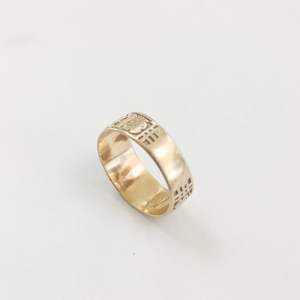 ARGOLLA DE LA SUERTE ORO 8 K 3.2 GRMS (SEMINUEVO)