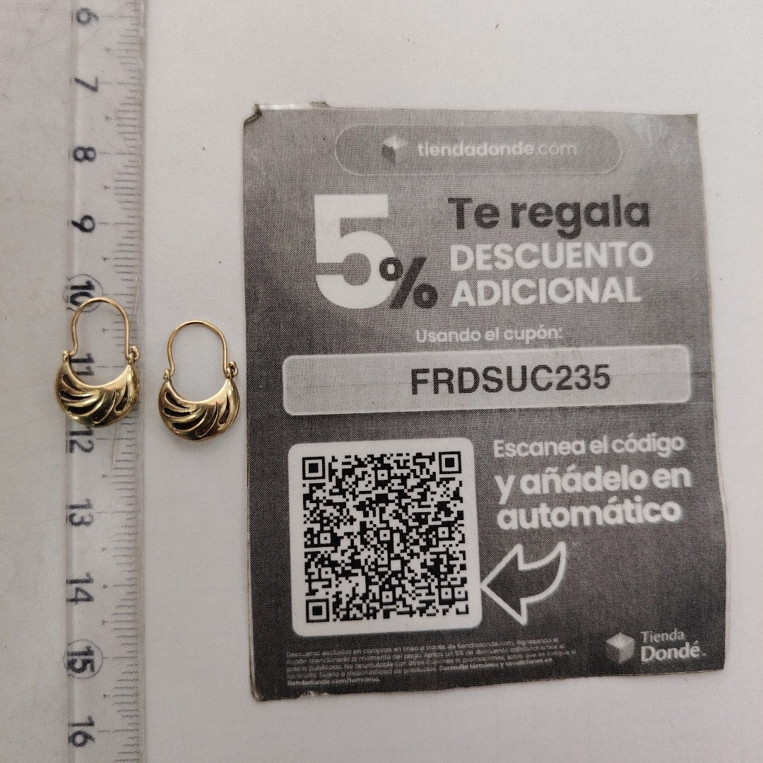 ARRACADAS PAR ORO 10 K 1,70 GRMS (SEMINUEVO)