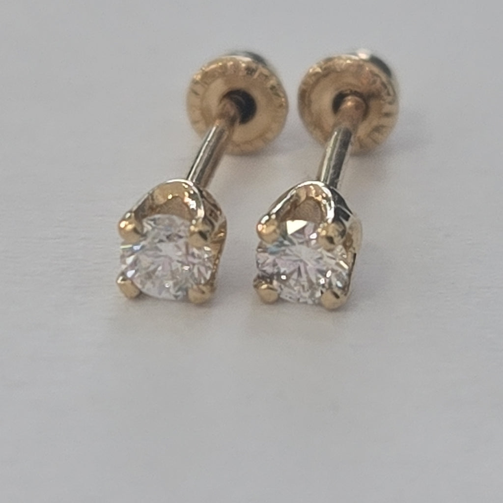 ARETES PAR ORO 14 K 0.4 GRMS (SEMINUEVO)