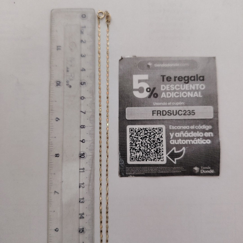 CADENA ORO 10 K 1,50 GRMS (SEMINUEVO)