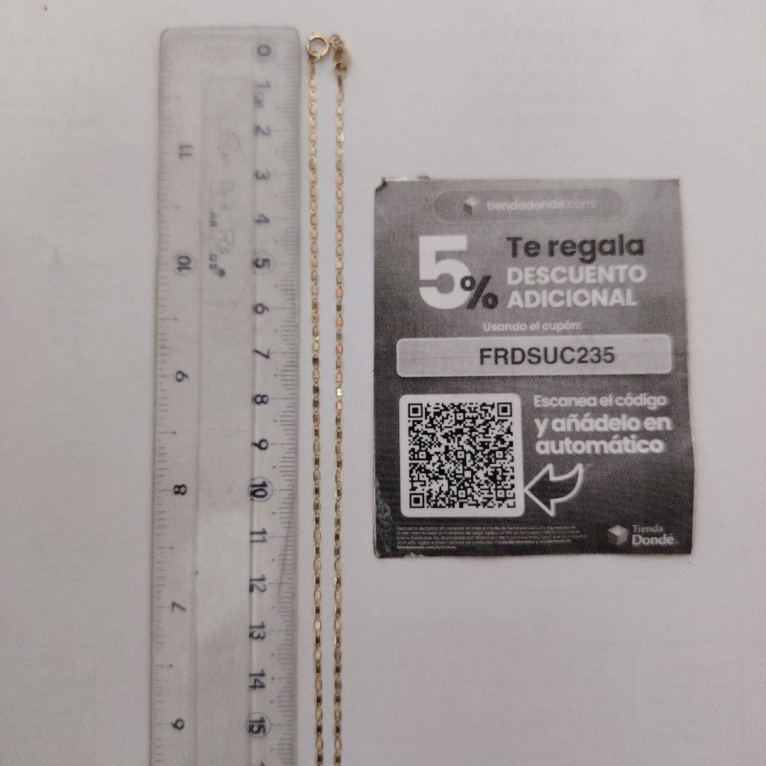 CADENA ORO 10 K 1,50 GRMS (SEMINUEVO)