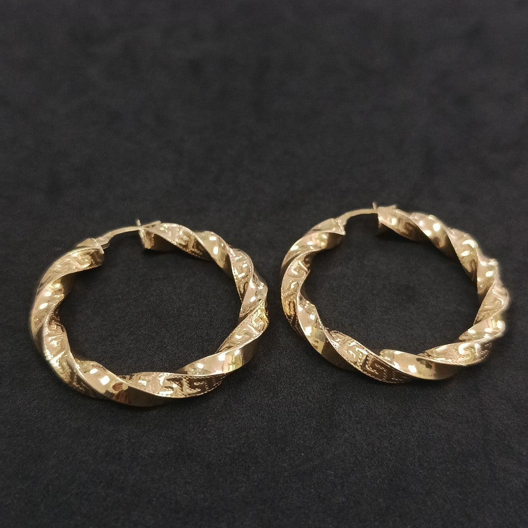 ARRACADAS PAR ORO 14 K 6.3 GRMS (SEMINUEVO)