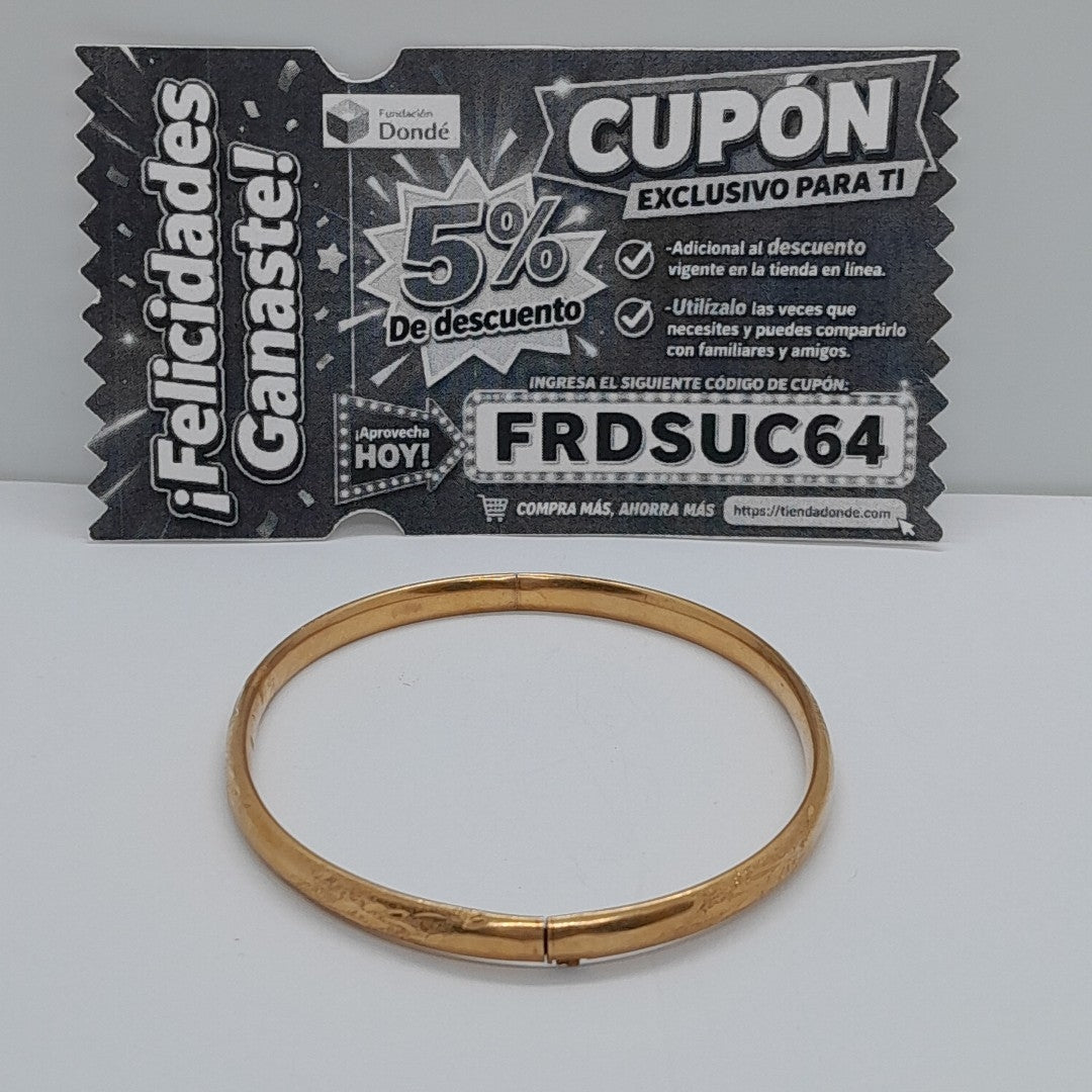 PULSERA RIGIDA ORO 14 K 5.8 GRMS (SEMINUEVO)
