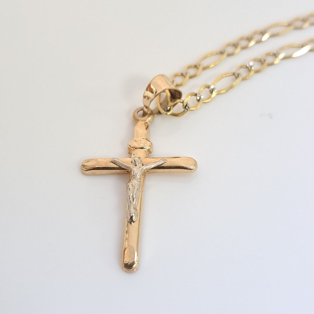 CADENA, CRUCIFIJO ORO 10 K 5.2 GRMS (SEMINUEVO)