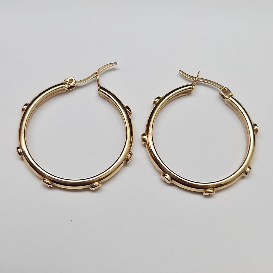 ARRACADAS PAR ORO 14 K 3,40 GRMS (SEMINUEVO)