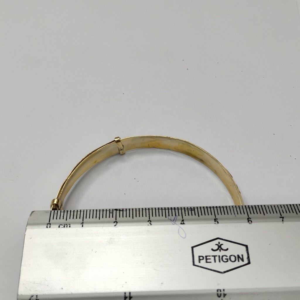 PULSERA RIGIDA ORO, RODIADO 14 K 8.2 GRMS (SEMINUEVO)