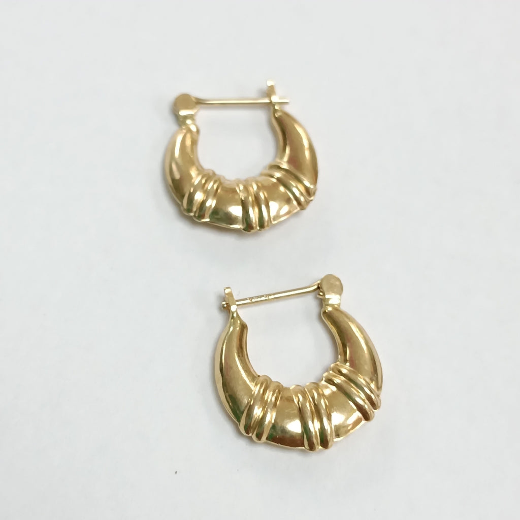 ARETES PAR ORO 14 K 1,20 GRMS (SEMINUEVO)